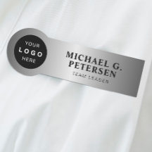 logotipo de negócios da empresa falso prata funcio