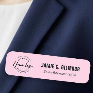 Etiqueta De Nome logotipo de negócios personalizado magnético para
