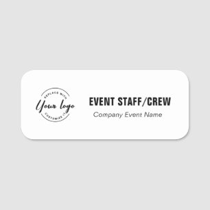 Etiqueta De Nome logotipo de negócios personalizados para funcionár
