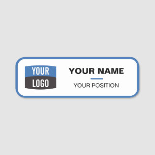Etiqueta De Nome Logotipo e nome da etiqueta personalizados magnéti