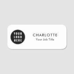 Etiqueta De Nome Logotipo Empresarial DIY Personalizado para Funcio