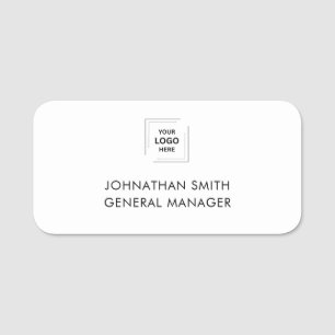 Etiqueta De Nome Logotipo Empresarial Equipe de Funcionários Bran