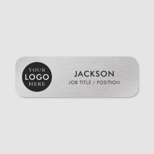 Etiqueta De Nome Logotipo Empresarial Personalizado da Empresa Func