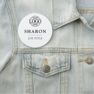 Etiqueta De Nome Logotipo Empresarial Personalizado de Funcionários