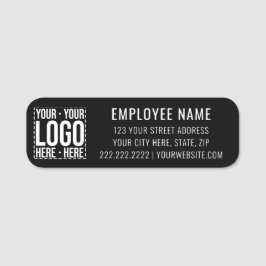 Etiqueta De Nome Logotipo Empresarial Personalizado Empresa Corpora