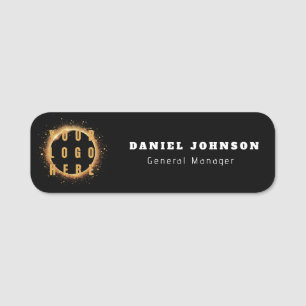 Etiqueta De Nome Logotipo Empresarial Personalizado Moderno