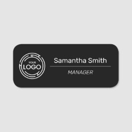 Etiqueta De Nome Logotipo Empresarial Simples
