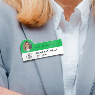 Etiqueta De Nome Logotipo ID Foto Título da Modern Green Business C