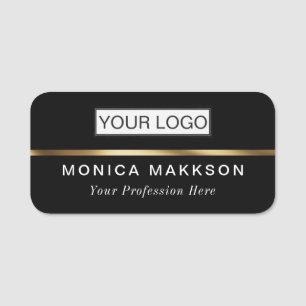 Etiqueta De Nome Logotipo magnético ou personalizado de pino do Nom