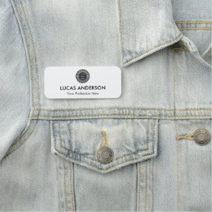Etiqueta De Nome Logotipo magnético ou personalizado de pino do Nom