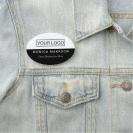 Etiqueta De Nome Logotipo magnético ou personalizado de pino do Nom