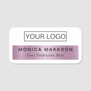 Etiqueta De Nome Logotipo magnético ou personalizado de pino do Nom