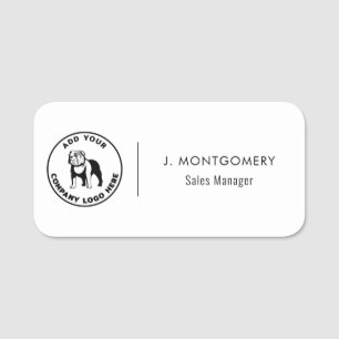 Etiqueta De Nome Logotipo Moderno de Negócios Vet Tech Funcionário