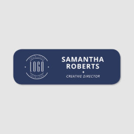 Etiqueta De Nome logotipo moderno simples alfinete de segurança mag