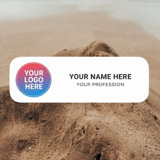 Etiqueta De Nome Logotipo Personalizado Crachá de funcionário magné