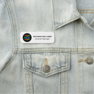 Etiqueta De Nome Logotipo Personalizado Crachá Magnético ou de Segu