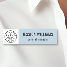 Logotipo Personalizado da Empresa Azul Claro Funci