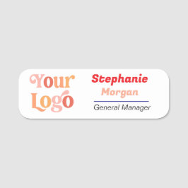 Etiqueta De Nome Logotipo Personalizado de Ímã de Funcionário ou Al
