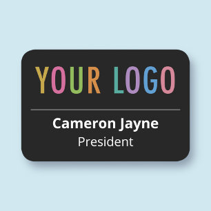 Etiqueta De Nome Logotipo personalizado do pino ou do ímã do Nome