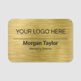 Etiqueta De Nome Logotipo Personalizado Empregados Ímã de Segurança