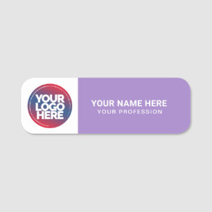Etiqueta De Nome Logotipo Personalizado Empregados ímã ou alfinete