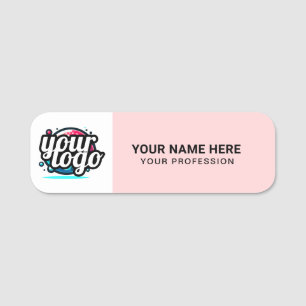 Etiqueta De Nome Logotipo Personalizado Empregados magnético ou alf