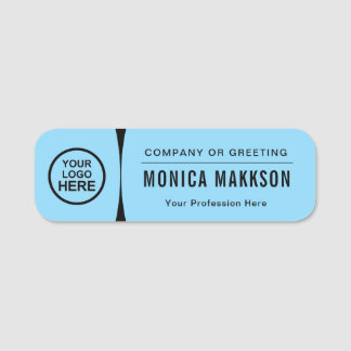 Etiqueta De Nome Logotipo Personalizado Funcionário 