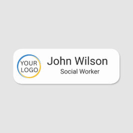 Etiqueta De Nome Logotipo Personalizado Funcionário Empresa Persona