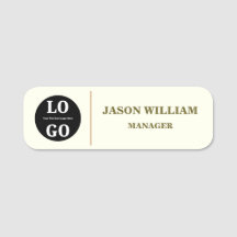 Logotipo Personalizado Funcionário Minimalista Mar