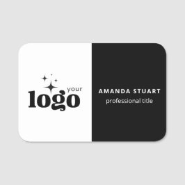 Etiqueta De Nome Logotipo Personalizado Ímã de Empregado ou Alfinet