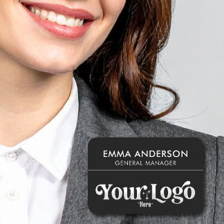 Etiqueta De Nome Logotipo Personalizado Ímã de Funcionário ou Broch