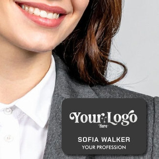 Etiqueta De Nome Logotipo Personalizado Ímã de Funcionário ou Broch
