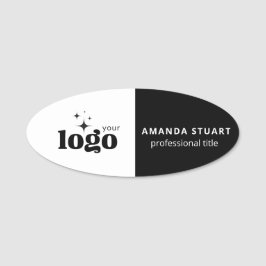 Etiqueta De Nome Logotipo Personalizado Ímã de Funcionário ou Disti