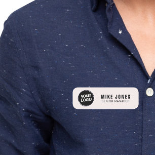 Etiqueta De Nome Logotipo Personalizado Magnético