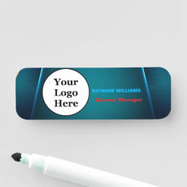 Etiqueta De Nome Logotipo Personalizado - Pino Magnético Ou De Segu