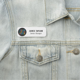 Etiqueta De Nome Logotipo Personalizado - Pino Magnético Ou De Segu