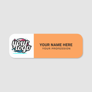 Etiqueta De Nome Logotipo personalizado Pino magnético ou de segura