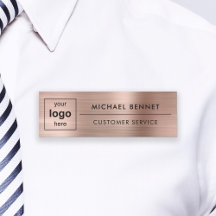 Logotipo Personalizado Rosa Dourado Profissional E