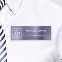 Logotipo Personalizado Roxo Empresa Profissional