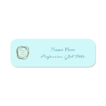 Logotipo Personalizado Turquesa Elegante Moderna d