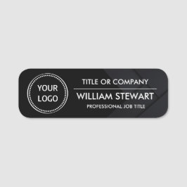 Etiqueta De Nome Logotipo profissional personalizado Funcionarios d