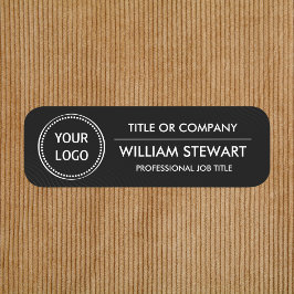 Etiqueta De Nome Logotipo profissional personalizado Funcionarios d