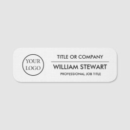 Etiqueta De Nome Logotipo profissional personalizado Funcionarios d