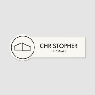 Etiqueta De Nome Logotipo residencial moderno Imóveis, Realtor Ivor