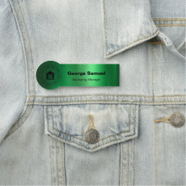 Etiqueta De Nome Logotipo simples para empresas | Nome | Designação