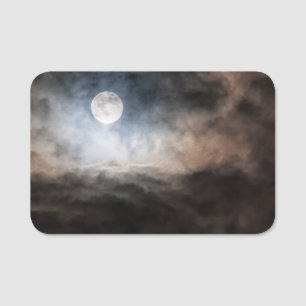Etiqueta De Nome Lua Cheio