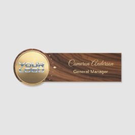 Etiqueta De Nome Luxury Full Mahogany Wood Name Tag