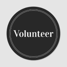 Magnética do Voluntário Negro Elegante