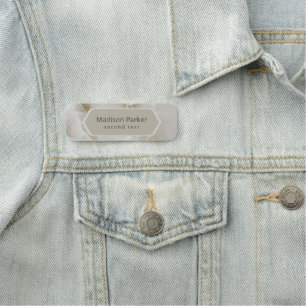 Etiqueta De Nome Marble Pastel
