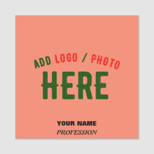 ETIQUETA DE NOME MARCA VERIFICADA LARANJA CORAL PERSONALIZADA MODER